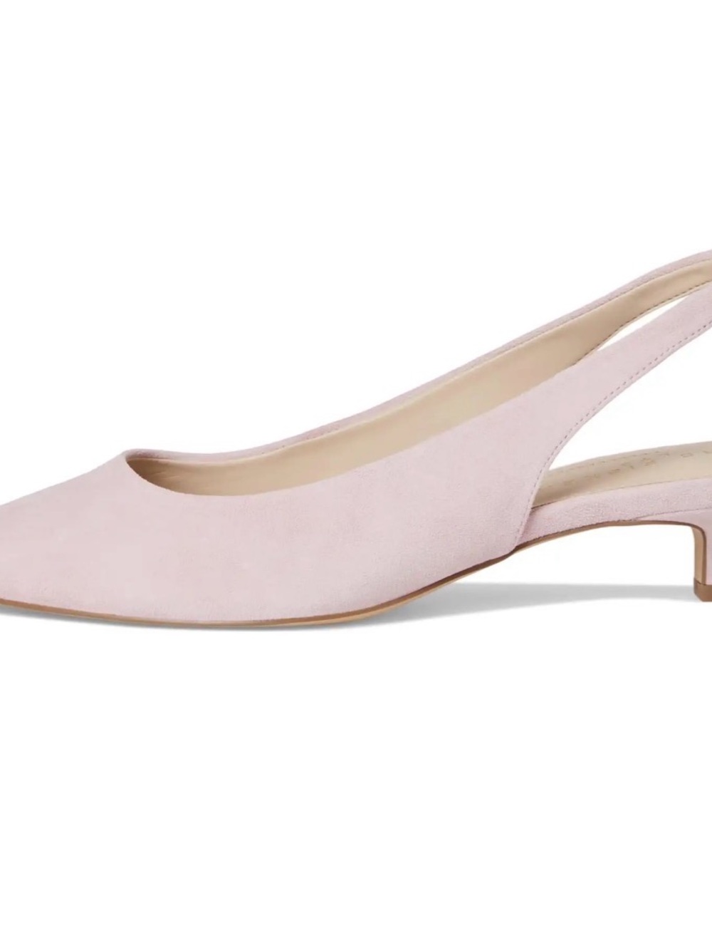NEW Marc Fisher LTD Blush Suede Slingback Kitten Heels Size 10 - Picture 9 of 12